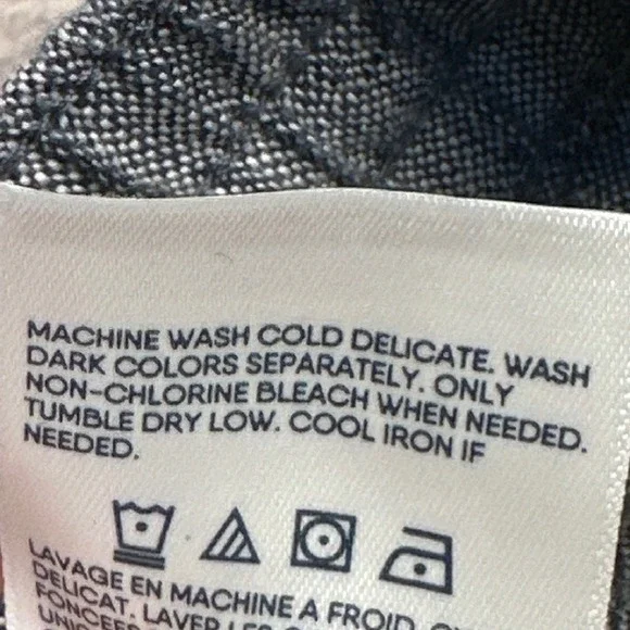 Lands' End Linen Capri Pants Women's 20W Blue Gray Elastic Waist Drawstring - Picture 9 of 10